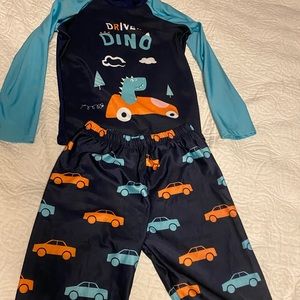 Brand new bathing suit set size 7